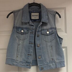Light Blue Denim Vest